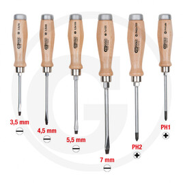 KS Tools ERGOTORQUE® WOODmax impact driver set, 6