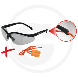 KS Tools Safety glasses-transparent, with earplug