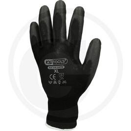 KS Tools Mikro-Feinstrickhandschuhe, schwarz, 10, 1 Paar