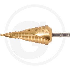 KS Tools HSS TIN stepped hole cutter, Ø 4-22mm, 10 steps