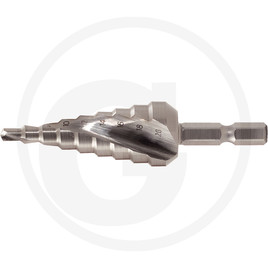 KS Tools 1/4" HSS step drill bit, Ø 4-30mm, 14 steps