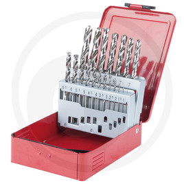 KS Tools HSS G drill bit set, 19pcs, 1-10mm
