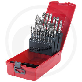 KS Tools HSS G drill bit set, 25pcs, 1-13mm