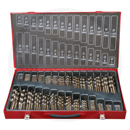 KS Tools HSS-G Co spiral drill assortment, 230pcs