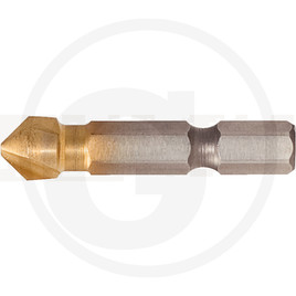 KS Tools 1/4" HSSTIN cone&amp;deburrer bit,90°,10,4mm