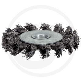 KS Tools Round steel wire brush, 0.5 mm, Ø 125 mm