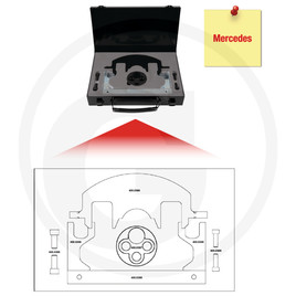 KS Tools Mercedes - Motoreinstell-Werkzeug-Satz, 8-tlg.
