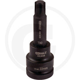 KS Tools 1" impact bit socket, TX T, T60