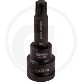 KS Tools 1" impact bit socket, TX T, T90