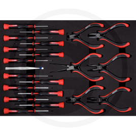 KS Tools Precision plier &amp; screwdriver set, 21pcs