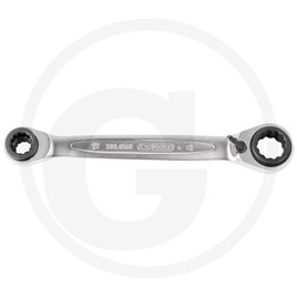 KS Tools 4 in 1 double ratchet ring spanner, 30x32-34x36 mm