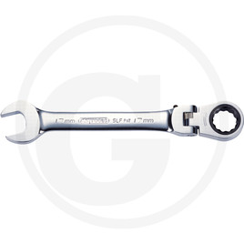 KS Tools GEARplus® jointed combination ratchet spanner, lockable, 8 mm