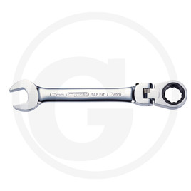 KS Tools GEARplus® jointed combination ratchet spanner, lockable, 11 mm