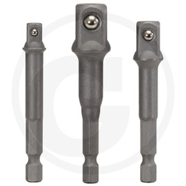 KS Tools 1/4” square adaptor set, 3 pcs.