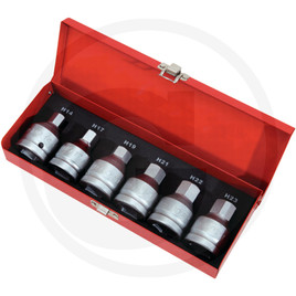 KS Tools 3/4" impact bit socket set, hex, 6pcs
