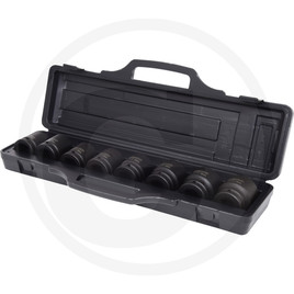 KS Tools 3/4" hexagonal impact socket set, 8 pcs.