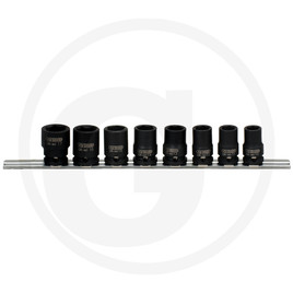 KS Tools Impact socket set, 8pcs, 3/8", 10-17mm
