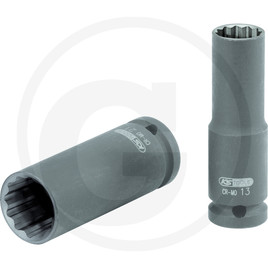 KS Tools 1/2" Bi hex impact socket, long, 9mm