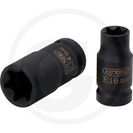KS Tools 3/8 TX-E-Kraft-Stecknuss, kurz, E16