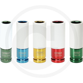 KS Tools Impact socket set, 5pcs, 1/2", 15-22mm