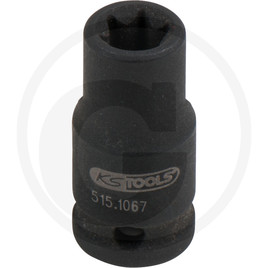 KS Tools 1/4 TX-E-Kraft-Stecknuss, kurz, E7