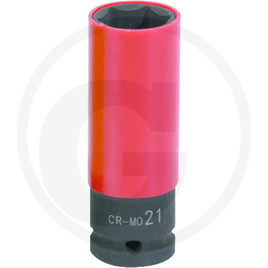 KS Tools Torque impact socket, deep, 1/2", 21mm