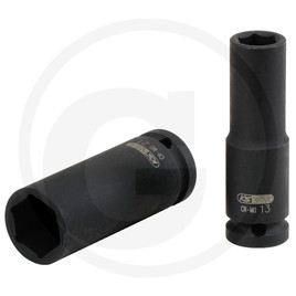 KS Tools 1/2" hexagon impact socket, long, 14 mm