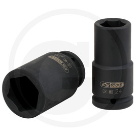 KS Tools 3/4" hexagon impact socket, long, 18 mm