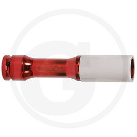 KS Tools Impact socket, XXL, red, 1/2", 21mm