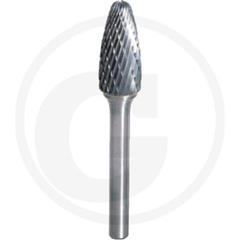 KS Tools HM rounded tapered burr form F, 12 mm