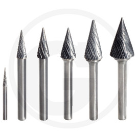 KS Tools HM pointed tapered burr form M, 10 mm