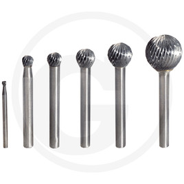 KS Tools HM ball-shaped burr form D, 3 mm
