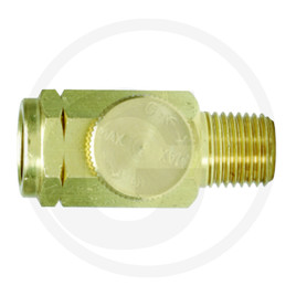 KS Tools Compressed air regulator, brass, 1/4"