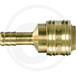 KS Tools Connector with hose tail, brass, 6mm