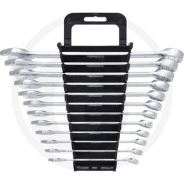KS Tools CLASSIC combination spanner set, angled, 12 pcs., 8-19 mm