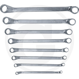 KS Tools CLASSIC double ring spanner set, cranked