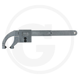 KS Tools CLASSIC hook wrench with pin, 10-50mm