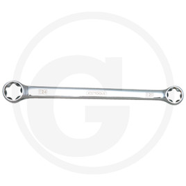 KS Tools CHROMEplus® TX-E double ring spanner, E6xE8