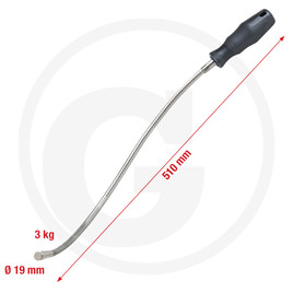 KS Tools Flexible magnetic holder, L: 510 mm, head Ø: 19 mm