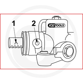 KS Tools Locking screw to the gear rack centring for VAG