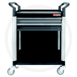 KS Tools Workshop service trolley+2drawers+lining