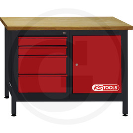 KS Tools Workbench, 4 drawers+1 door