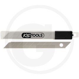 KS Tools Snap-off blades 0.4x9x80 mm, dispenser with 10 pcs.