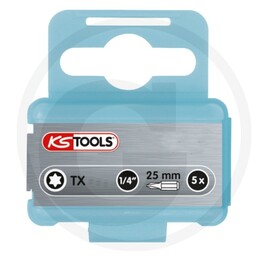 KS Tools 1/4" INOX+ bit TX, 25mm, 5pcs, T15