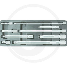 KS Tools Extensions set, 9pcs, 1/4"+3/8"+1/2"