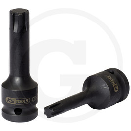 KS Tools Impact socket RIBE long, 1/2", M8