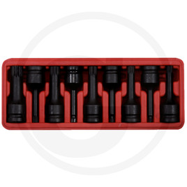 KS Tools Impact socket set XZN, 9pcs, M4, M16