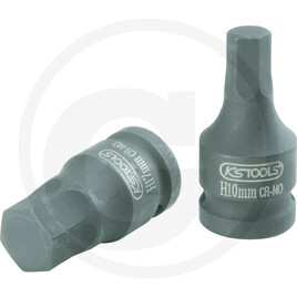 KS Tools 1/2" Kraft-Bit-Stecknuss Innensechskant, kurz, 9/1
