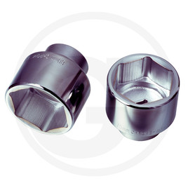 KS Tools 1" hexagon socket, short, 60mm