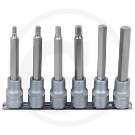 KS Tools Hex bit socket set, 6pcs, 1/2", 5-12mm